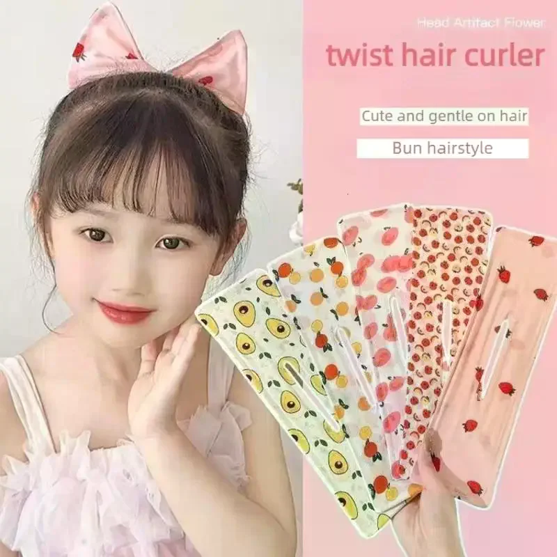 1Pcs Adjustable Headband Hair Clip Cute Hair Straightener Bow Twist Clip Hair Straightener Meatball Headband Accessory