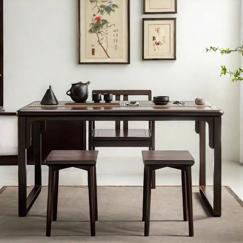 DSA New Chinese Solid Wood Calligraphy Table Living Room Simple Writing Desk Table Household Desk