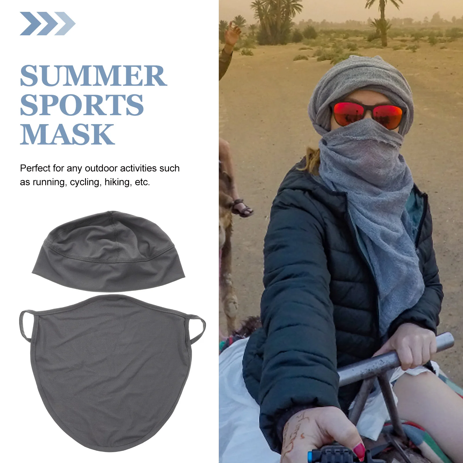 

Dust-proof and Sun Protection Mask Balaclava Motorcycle Men's Kagoule Man Face Balaclavas Cycling for Summer Sports