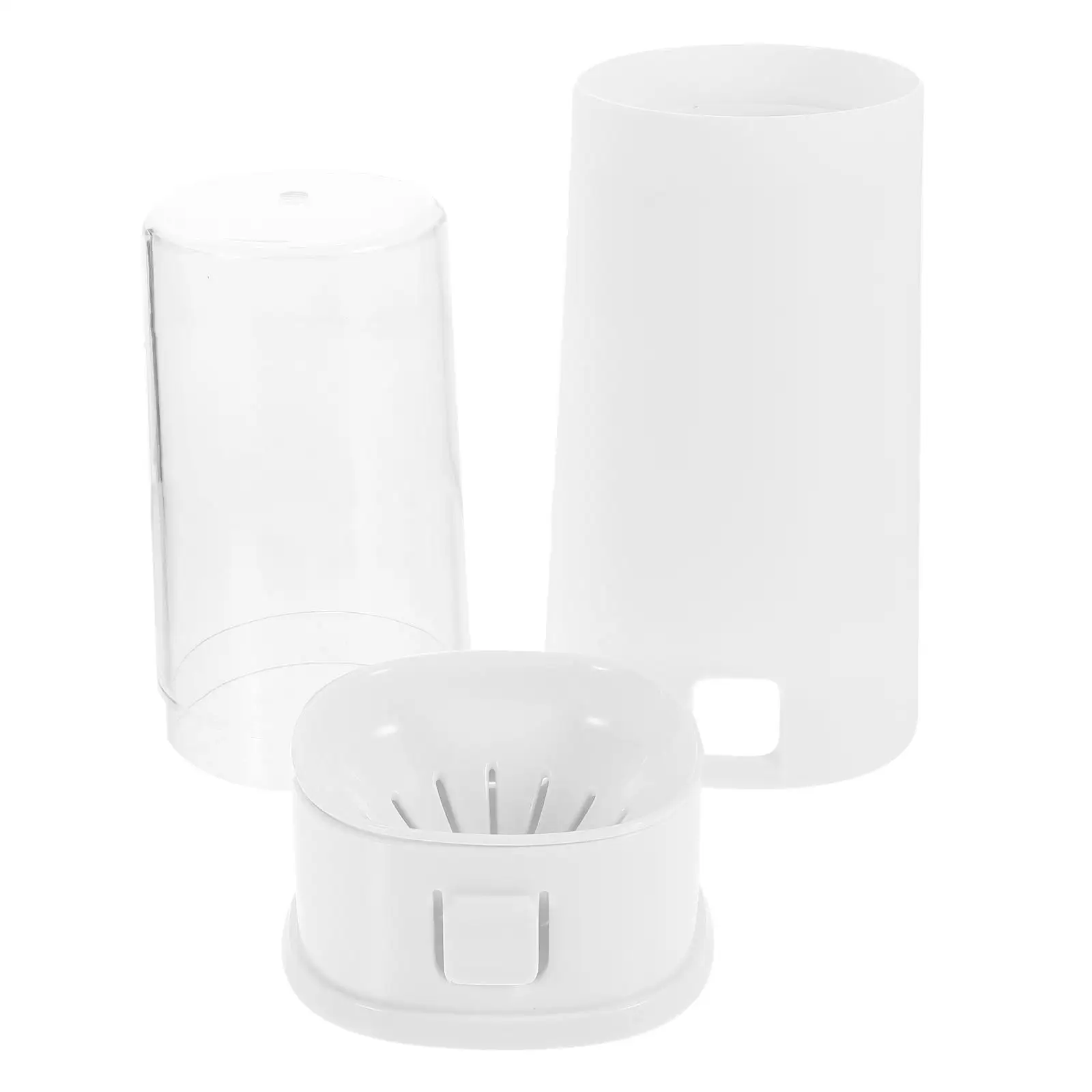 

Портативная пылезащитная коробка для хранения посуды, держатель для палочек для еды, сливное сито, кухонный органайзер, прочная стойка для столового серебра