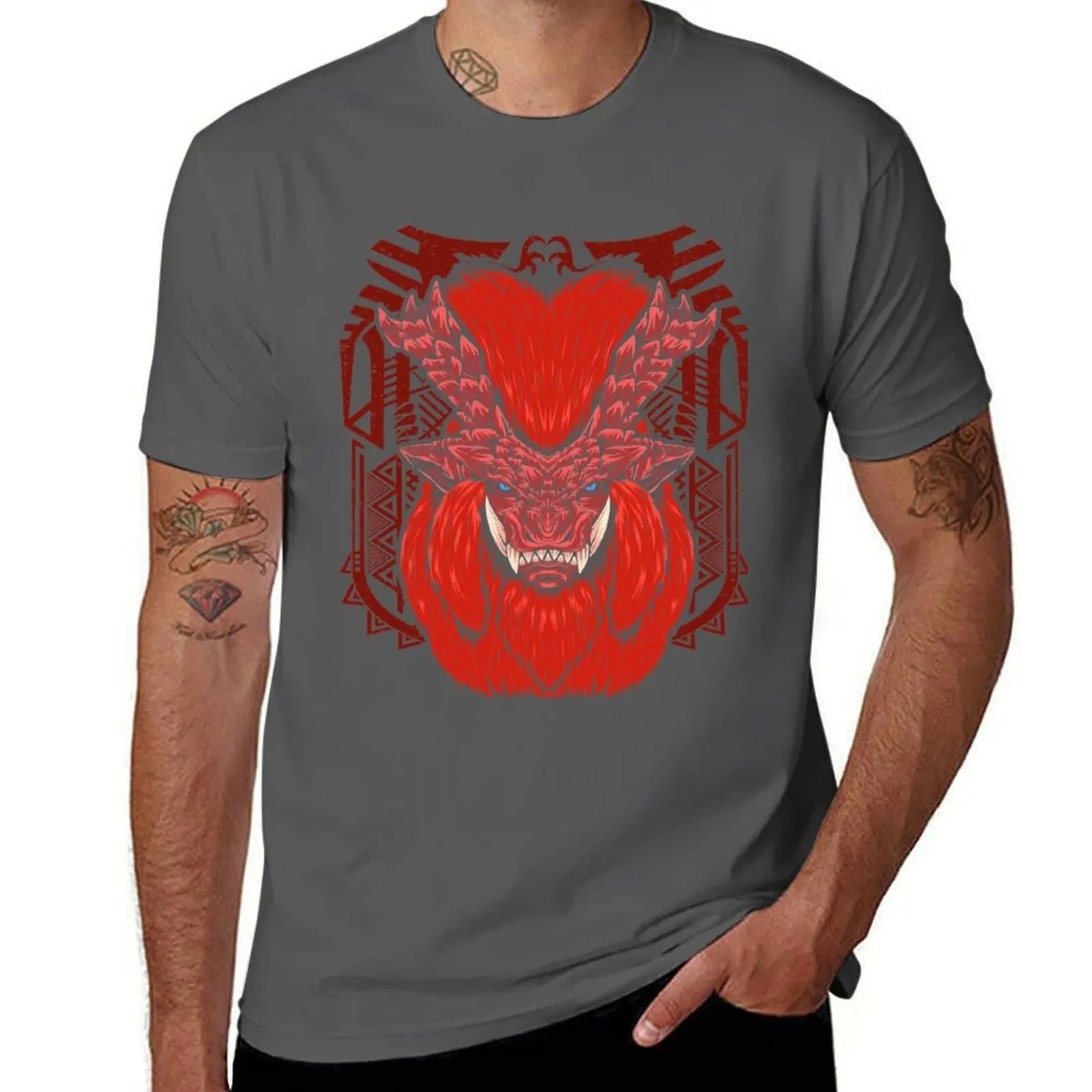 

Teostra MHW T-Shirt Work Daily Short Sleeve Top