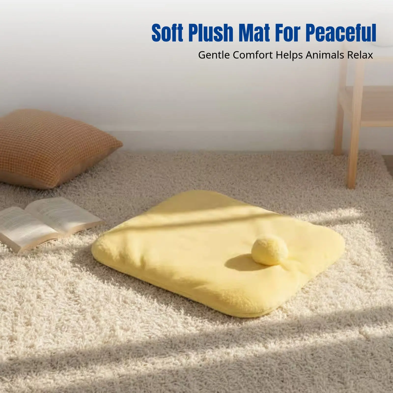 

Плюшевый теплый коврик для кроликов, мягкая лежанка для мелких животных на зиму