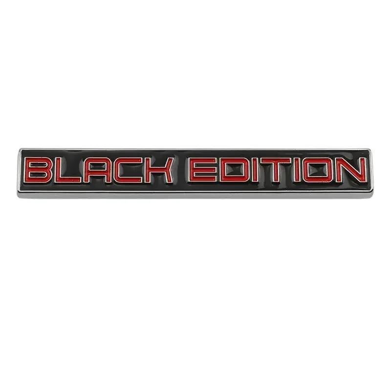 3D Metal BLACK EDITION Rear Trunk Fender Badge Emblem Decals Sticker For Toyota Honda Nissan Lexus Volvo Cadillac BMW Audi view 5