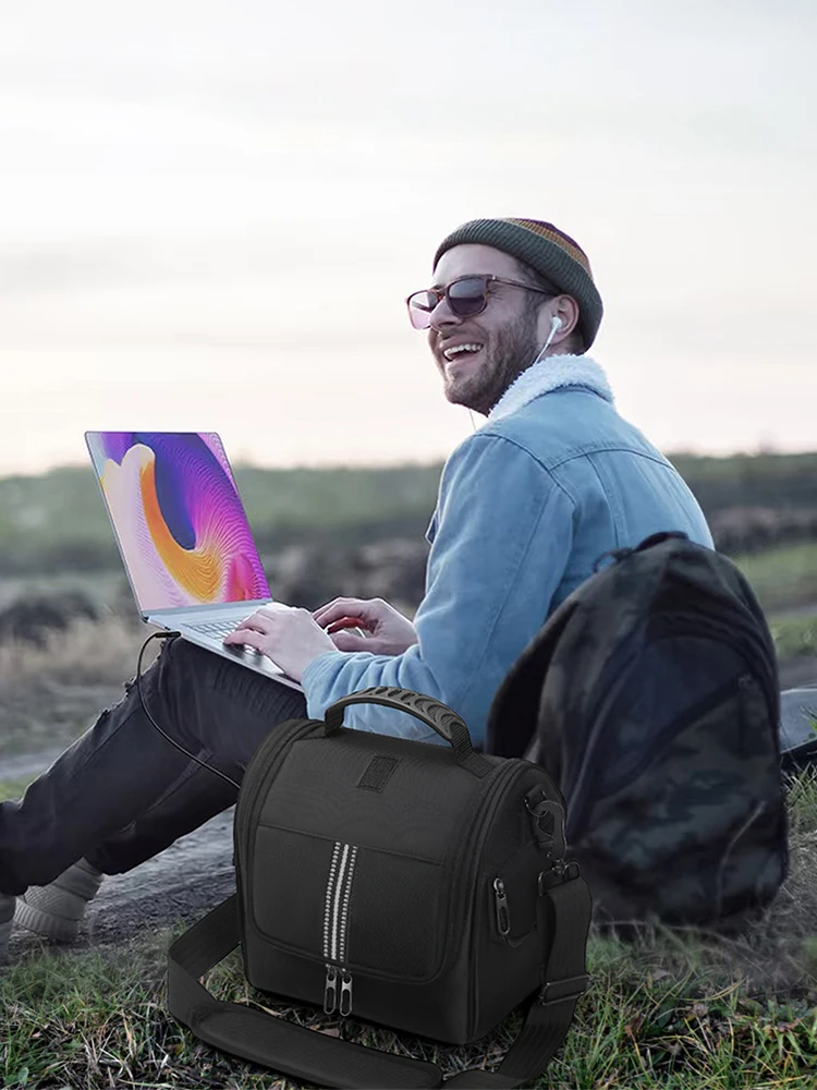 حقيبة حمل من القماش لـ Anker 521/C300/C300DC حافظة واقية مقاومة للماء ومضادة للسقوط مع مقبض حزام الكتف #4