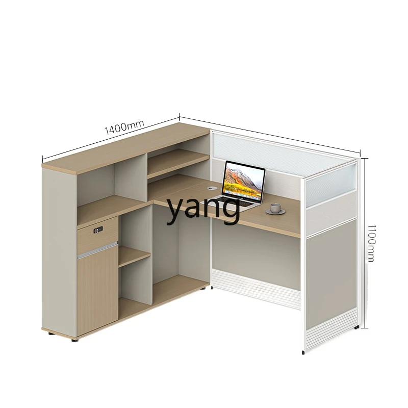 LTT simple modern office multi-person station staff station six-person screen station card holder