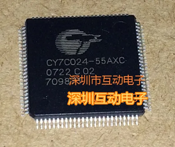 Free shipping   CY7C024-55AXC LQFP-100 IC     10PCS