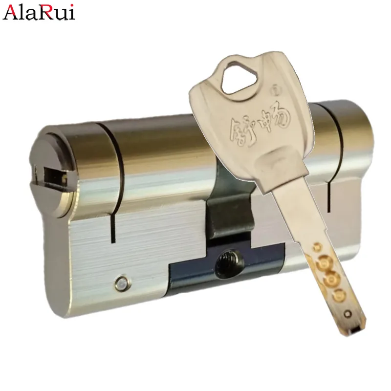 

AlaRui European door lock cylinder C06F9 8Pcs Big size Key 4In1 Float Cam 10-30 Degrees Pin-In-Pin Slide Blade Anti-pick cutting