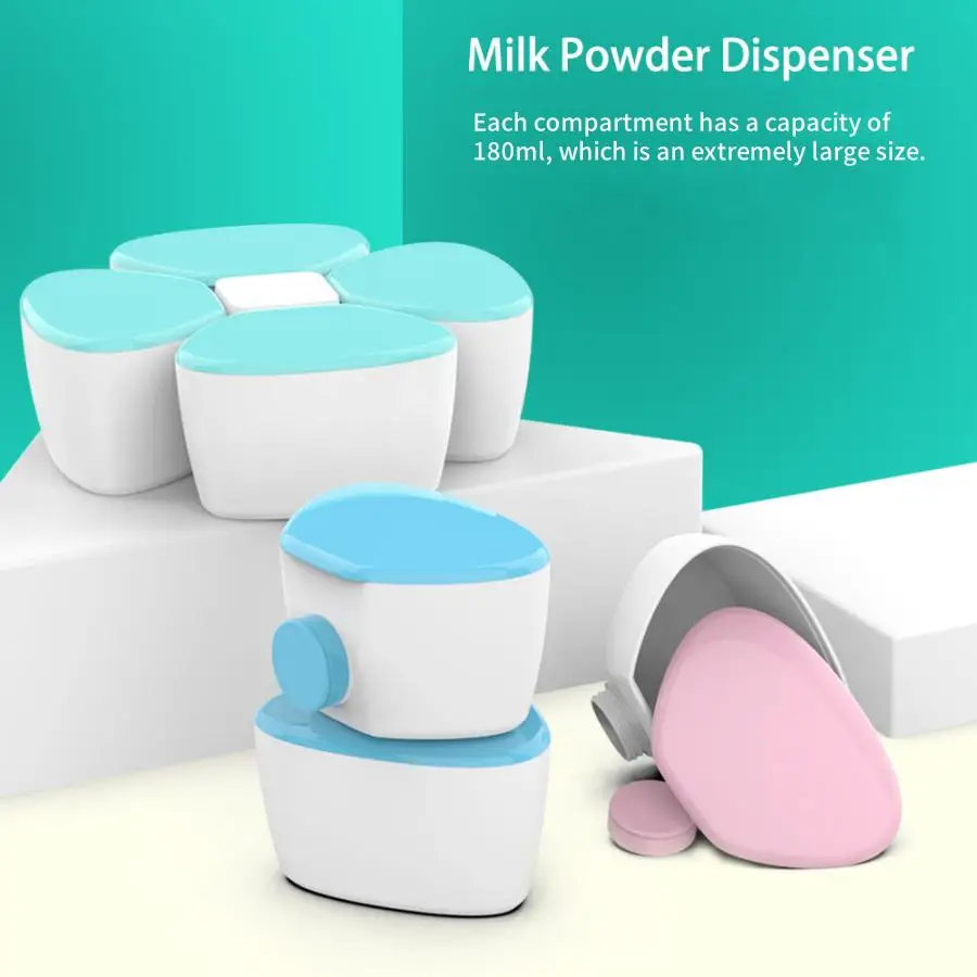 

Коробка для детского сухого молока с 4 отделениями — портативная банка для сухого молока большой емкости с несколькими отделениями — отделение для сухого молока