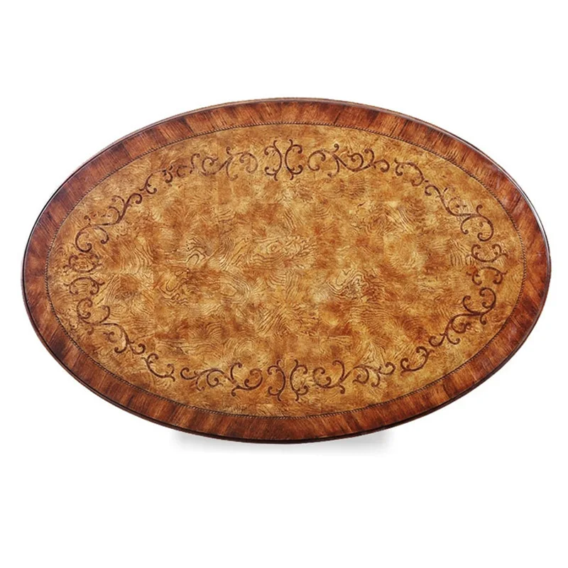 

European birch coffee Italian furniture oval