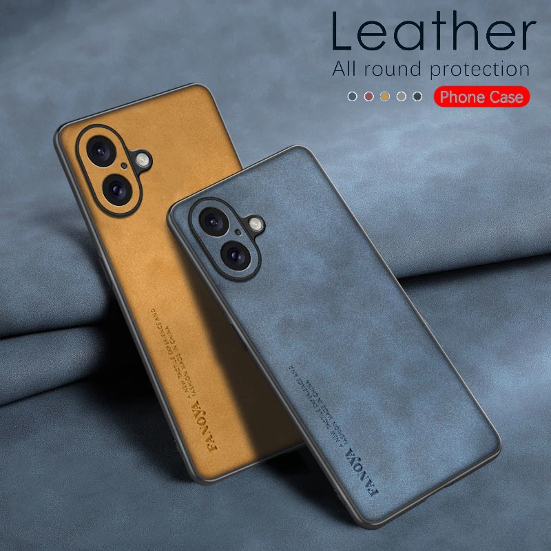 Fall für Apple iPhone 17 Schützen Objektiv Lammfell Leder Shell Coque 1716 Pro Max 17 Air 16 Plus Abdeckung TPU Weiche Stoßstange stoßfest Funda