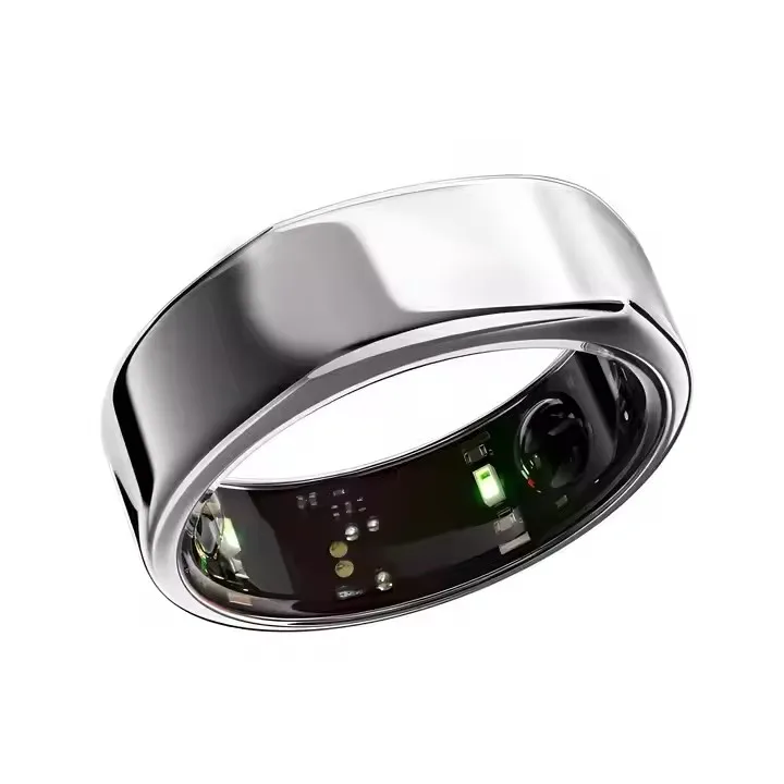 New Design Wireless Rechargeable 5ATM Waterproof Stainless Steel Smart Ring Sleep Monitoring Heart Rate Monitor Health Tracker