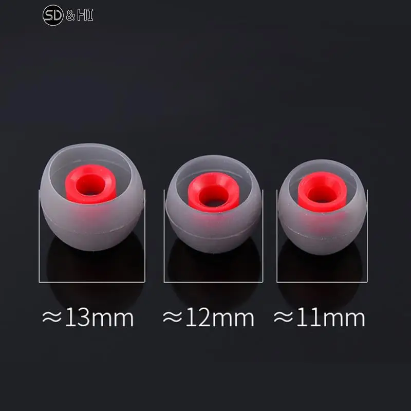 실리콘 업그레이드 헤드폰 이어팁 소음 차단, S M M- L 사이즈, 10 개