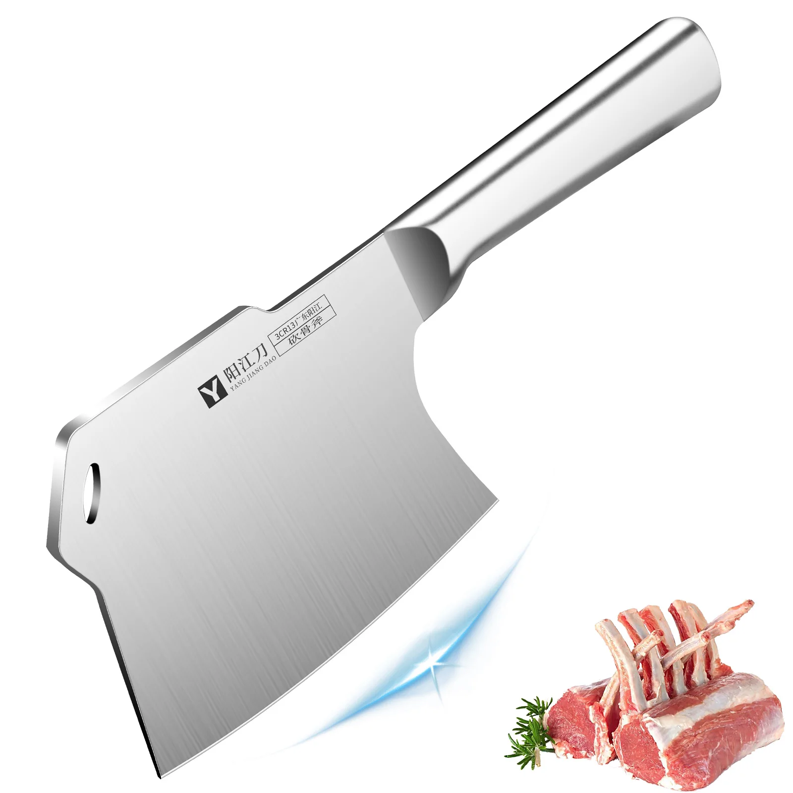 Specialized Stainless Steel Kitchen Knives High-Hardness Bone-Cutting Knives, High-Quality Thickened and Weighted Kitchen Knives