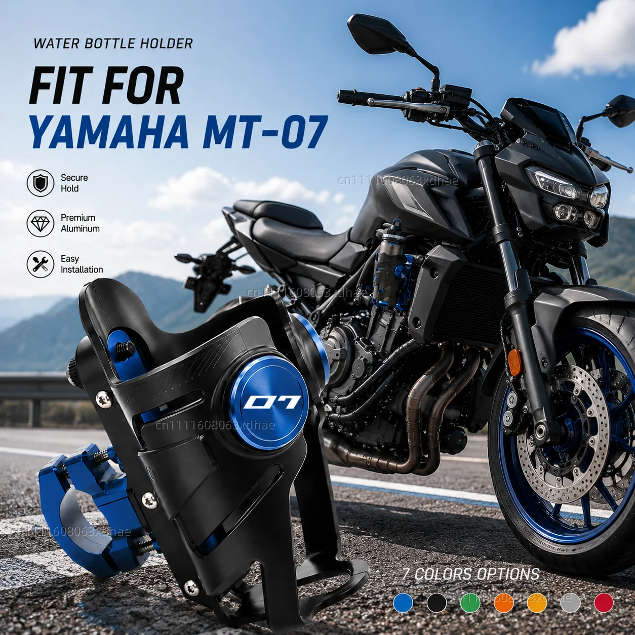 Motorcycle Water Bottle Holder For Yamaha MT-07 MT07 MT 07 FZ07 Coffee Beverage Tea Cup Support Modification Accessories