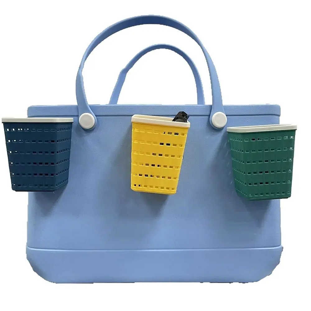 クリエイティブ DIY 収納バスケットハンドバッグ調節可能なカップホルダーボッグバッグ用中空ポータブルビーチホールバッグアクセサリーボッグバッグ用