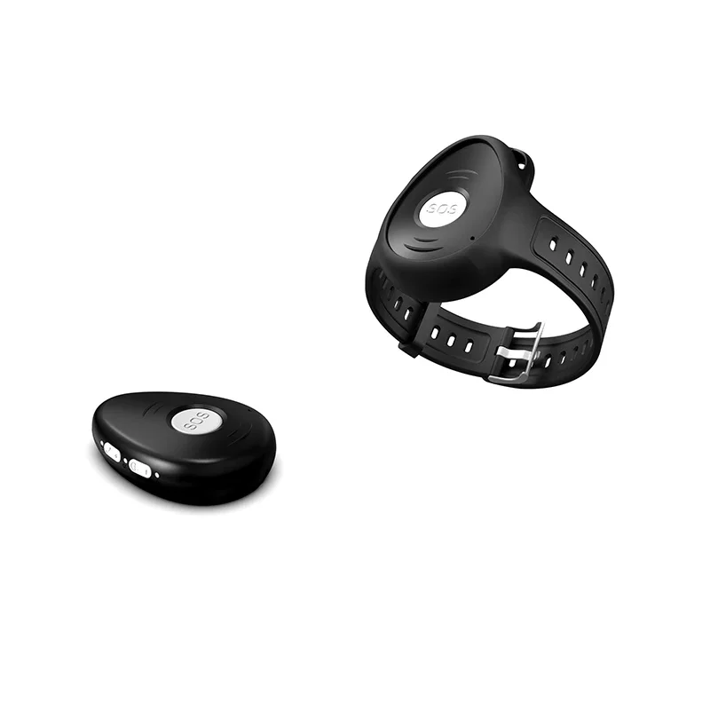 4G LTE catm1 EV-07 SOS-knop Geen bewegingsalarm Mini GPS-tracker met polsband voor senioren