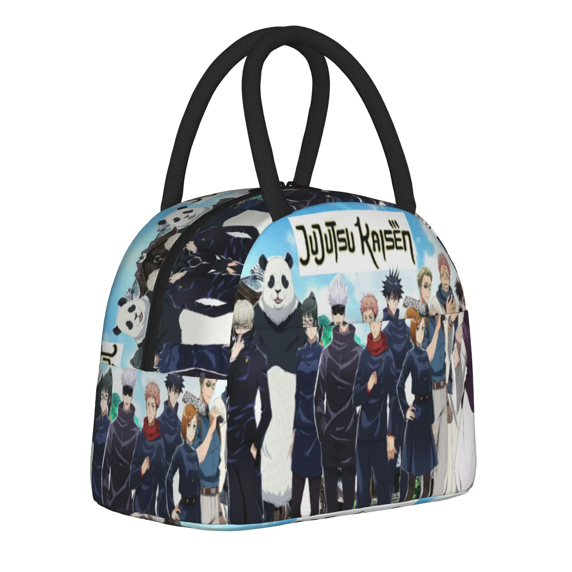 

Jujutsus Kaisens Thermal Insulated Lunch Bag for Travel Reusable Bento Box Men Women Cooler Thermal Lunch Boxes