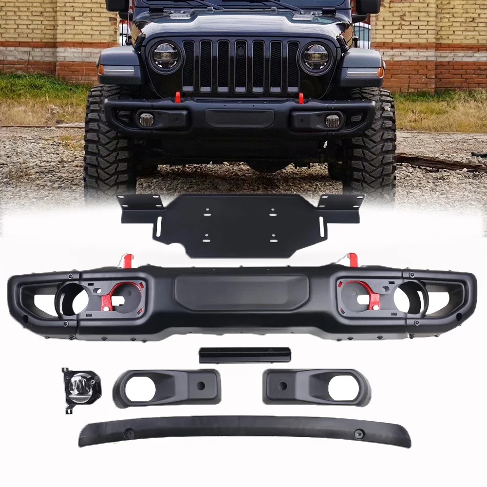 

10th Anniversary Style Front Bumper With Radar Hole Stainless Steel For Jeep Wrangler JL 2018+ JL1049 LantSun