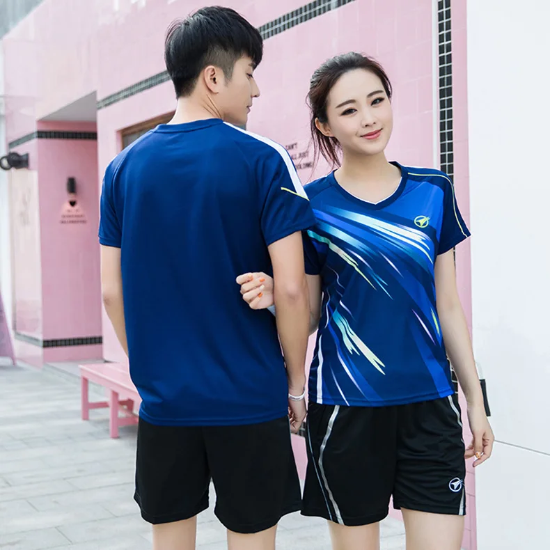 New men tenis mujer, Quick-drying Breathable tennis shirt kits, Training tennis team T-shirt , badminton shirt clothes 117