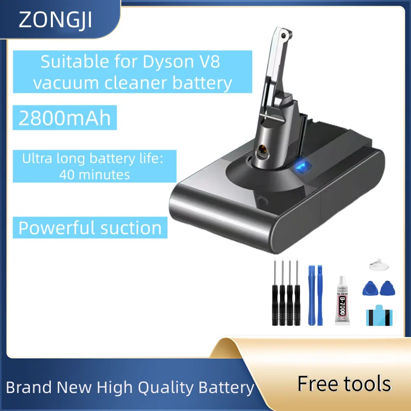 

Новый аккумулятор подходит для аккумулятора пылесоса Dyson V8 Аккумулятор + бесплатные инструменты