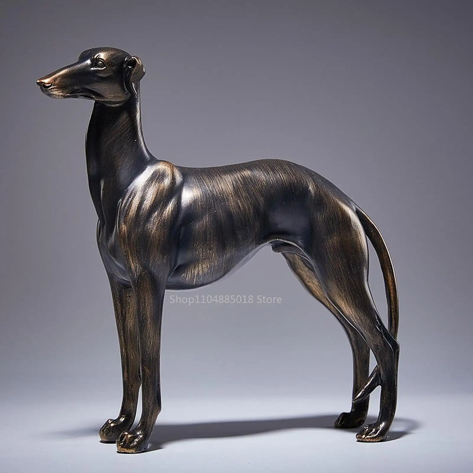 

Greyhound Dog Statue Decorative Office Table Centerpiece Resin Animal Figurine for Wedding Pet Enthusiasts Cabinet Shelf Bedroom