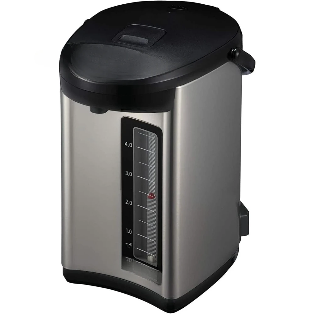 Liter VE Hybrid-Wasserkocher und Wärmer (Edelstahl schwarz)