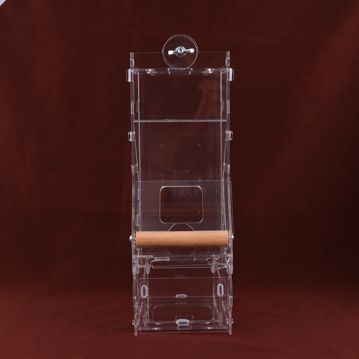 

1Pcs Parrot Automatic Feeder Acrylic Cage Food Container Large Size Birds Feeding Tool Bird Supplies Birds Feeder