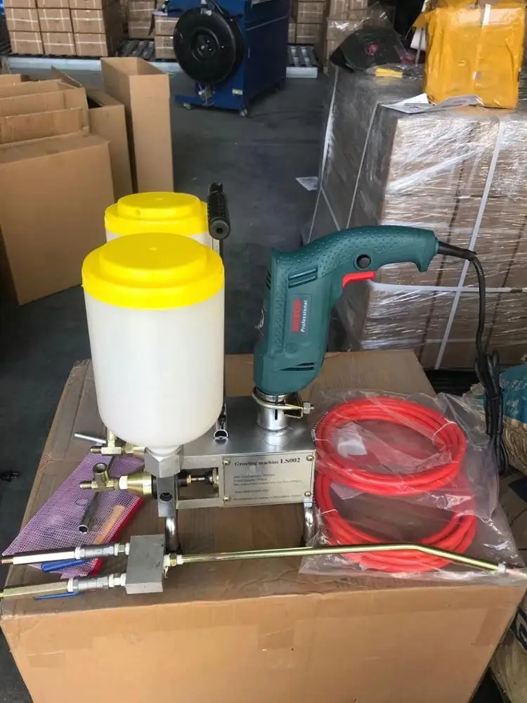 High Pressure Grouting Pumping Machine Waterproof 2 Pump Double Steel Concrete Polyurethane