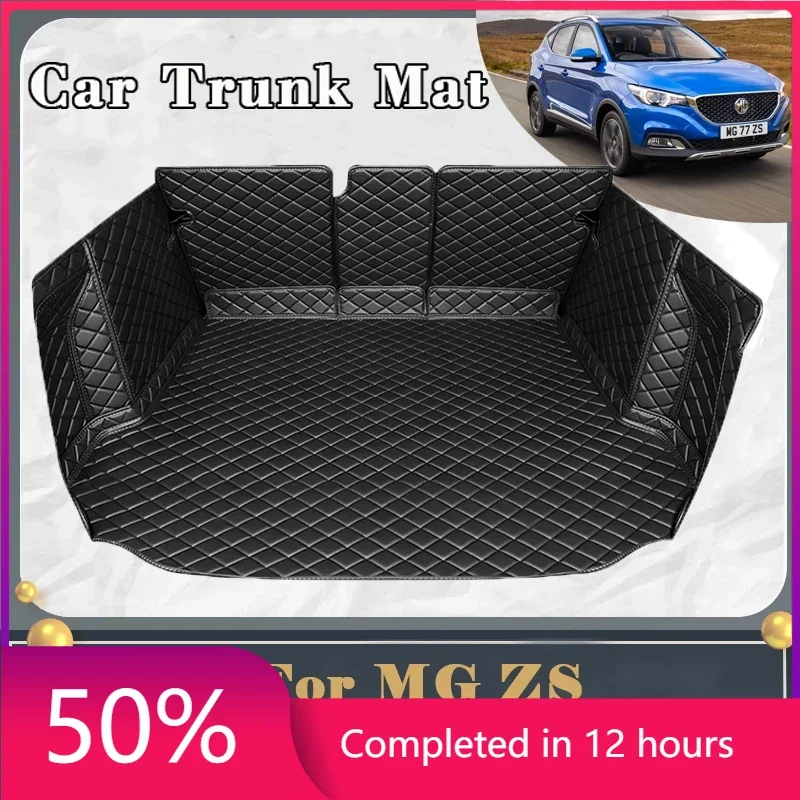 Car Trunk Mat For MG ZS ZX ZST Astor ZS11 2018~2024 Dirt-resistant Fully Trunk Mat Rear Cargo Tray Car Accessories 2022 2023