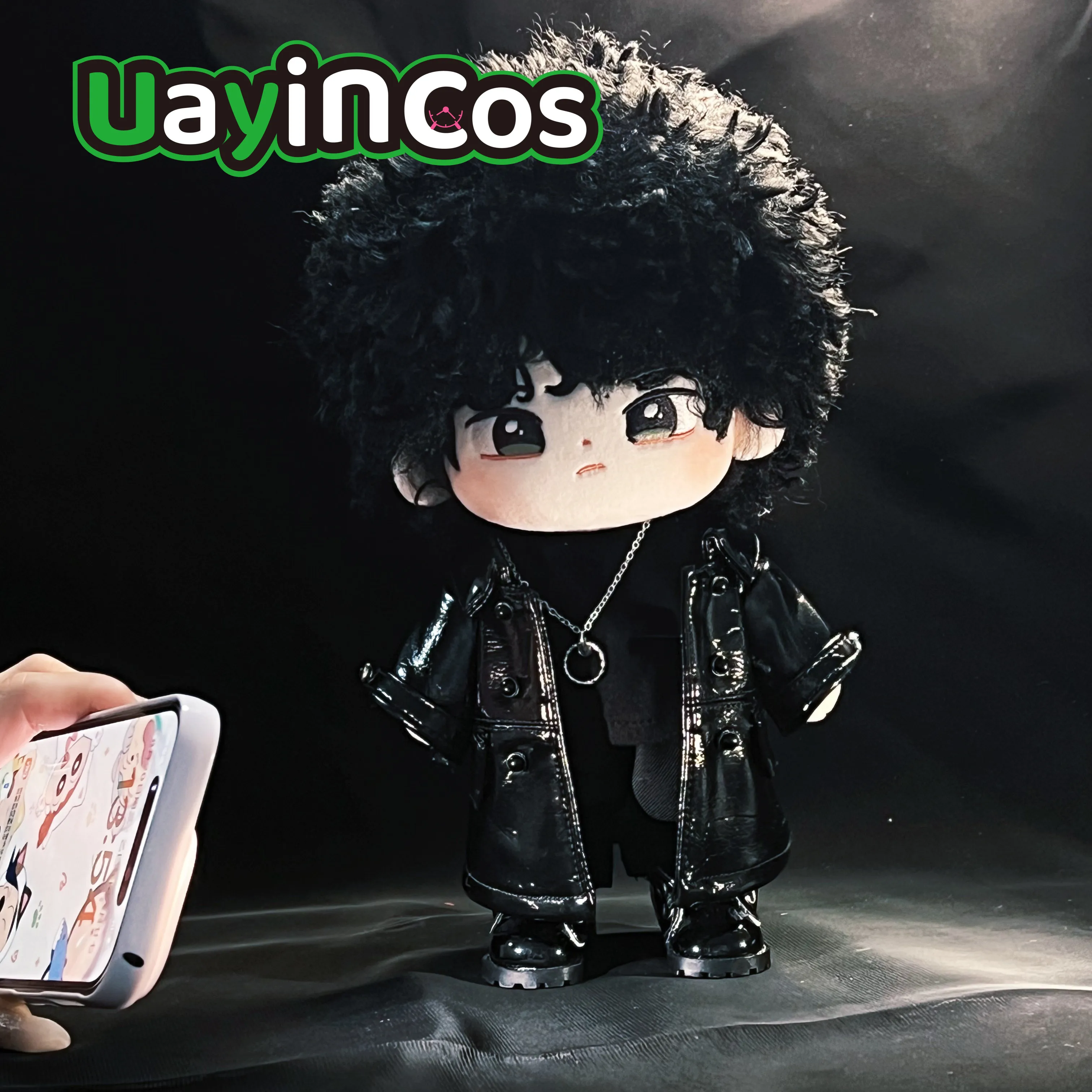 

В наличии 20 см одежда для кукол Idol Wang Yibo длинные кожаные куртки пальто модный костюм мягкие плюшевые аксессуары для кукол аниме игрушка Ki