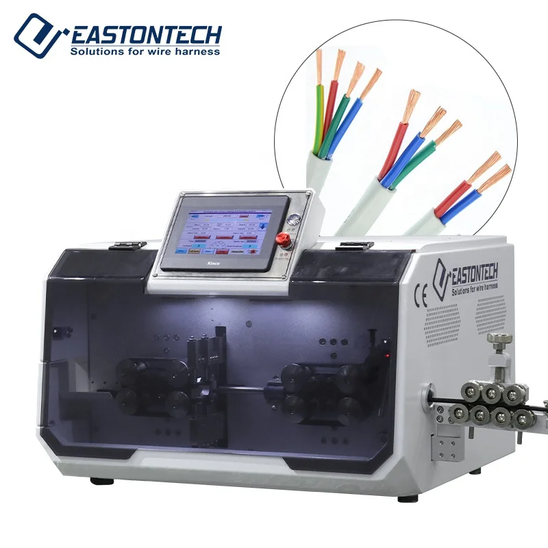 EW-05F+ Multi-core Sheathed Wire Inside And Outside Integrated Stripping Machine 16mm 11 Cores Cables Peeling Cutting Machine
