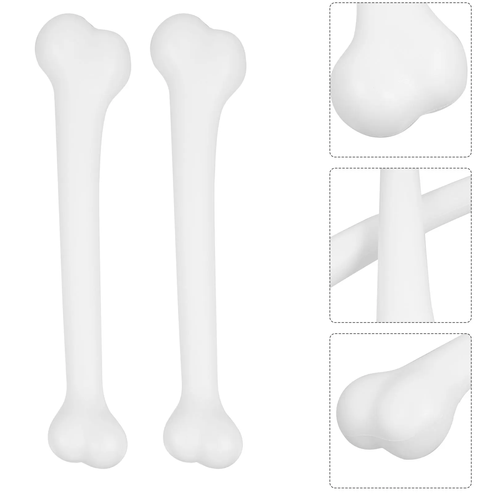 

2 Pcs White Bone Decoration Ornaments Bones Caveman Halloween Decorations Plastic Prop Props Miss Skulls Costume