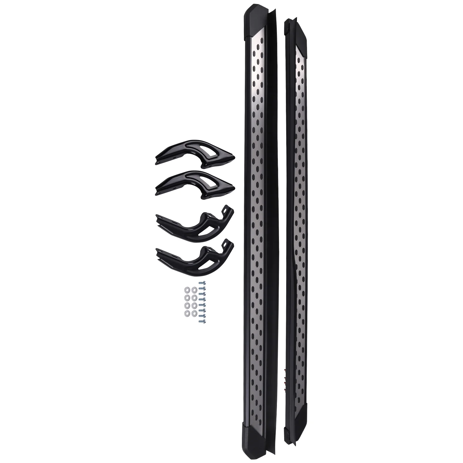 

Комплект боковых подножек (порогов) для Honda Pilot 2016-2022, черный алюминий, усиленные