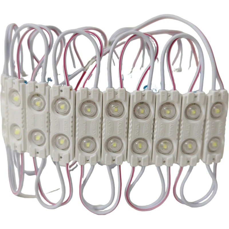 2835 LED Modules for Sign 1.2W Constant Current 12V DC 10000K White for Advertising Light Box Letter (100pcs Pack)