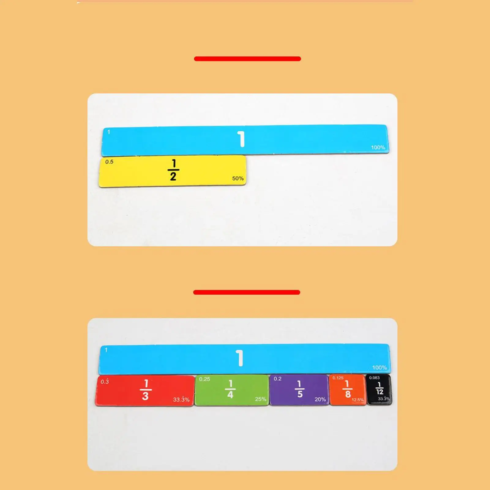 Manipolatori delle frazioni Manipolatori matematici magnetici Giocattolo educativo per lezioni di gruppo di pratica Bambini dai 3 anni in classe prescolare