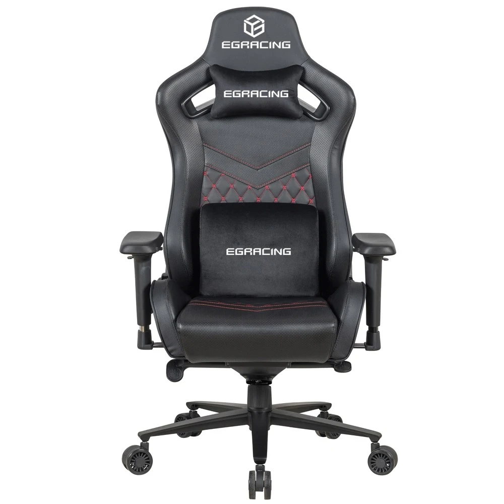 

High Quality 4D Armrest Racing Design Swivel Gaming Chair Comfortable Black Leather With Cooling Feature Wholesale