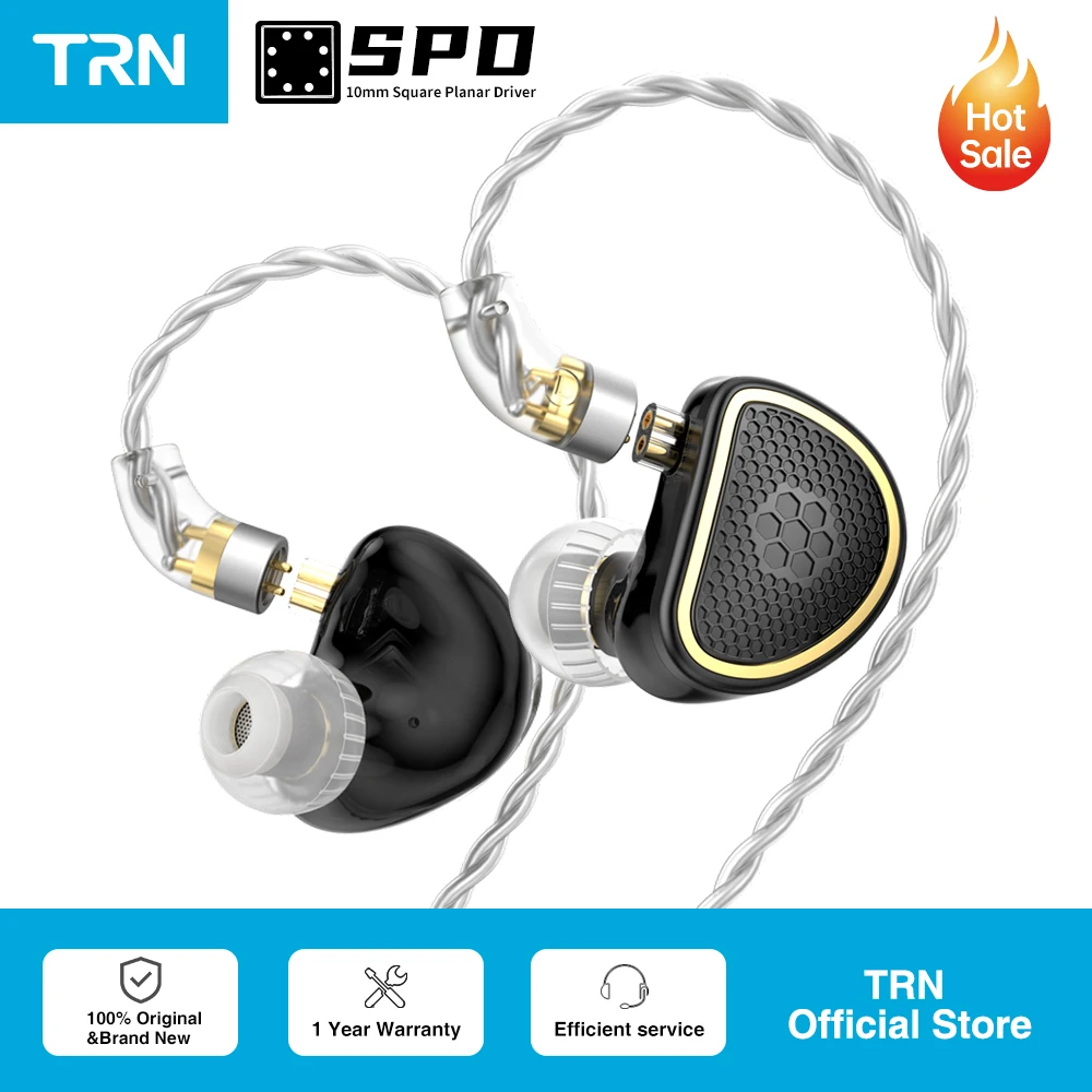 TRN SPD+BA Xuanwu In Ear Earphone Hybrid Planar In-Ear Monitor IEM HIFI DJ Running Sport Headphones Earplug Headset Earbuds