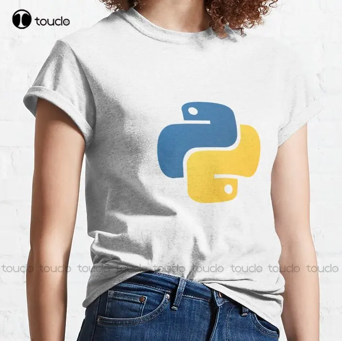 Python Logo Merchandise Trend T-Shirt Skull Shirt Cotton Outdoor Simple Vintage Casual Tee Shirts Xs-5Xl Custom Gift New Popular