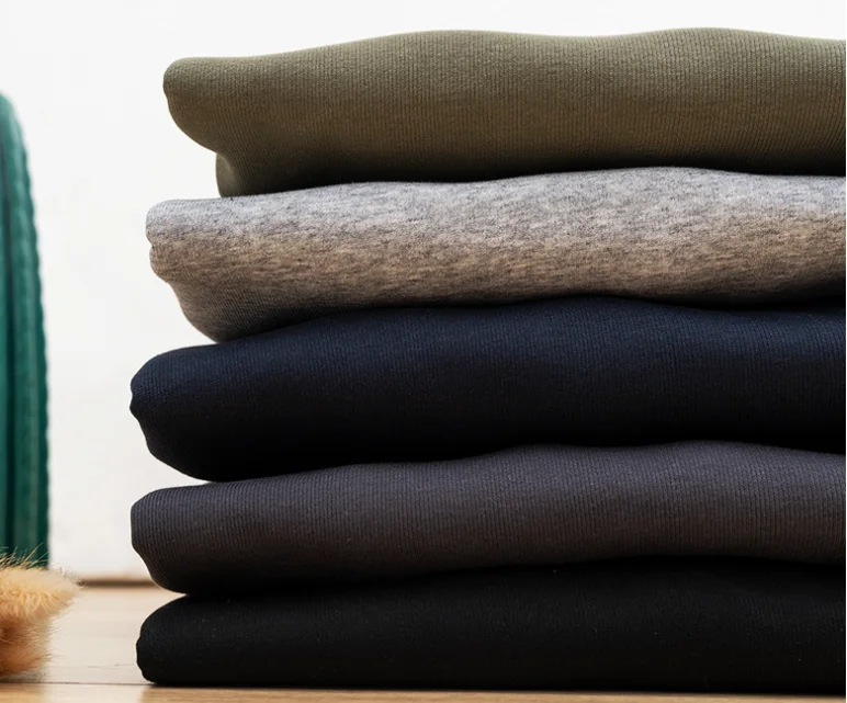 Jersey con media cremallera para hombre, sudadera de lana sin planchar, prendas de vestir de punto cálidas con cuello alto