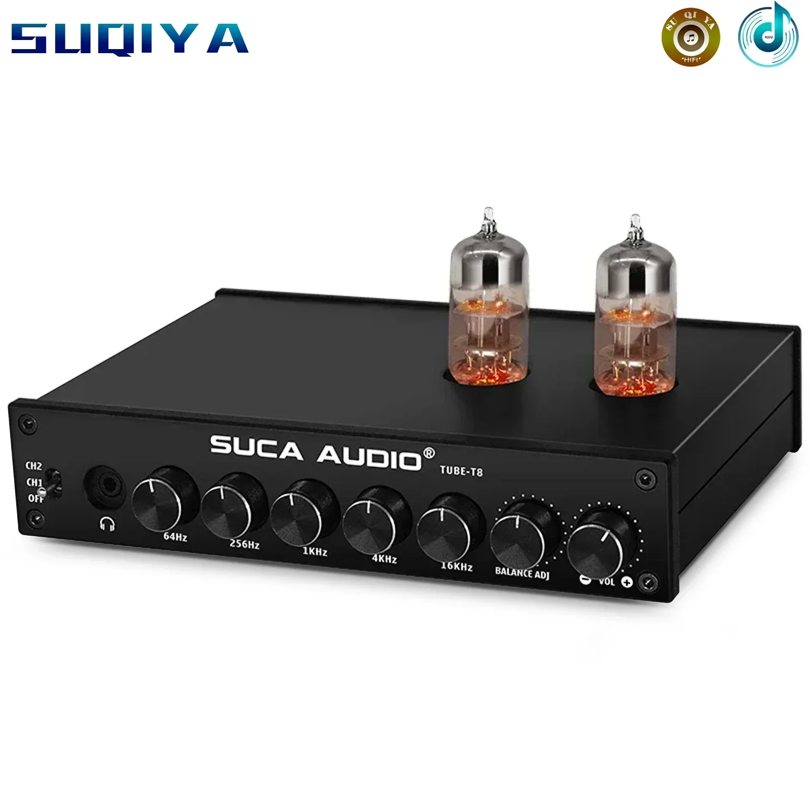 

DC12V 6N3 Vacuum Tube Preamplifier Earphone AMP RCA Single Ended Balance Audio Amplifier With 5 Band EQ Tuning Tone