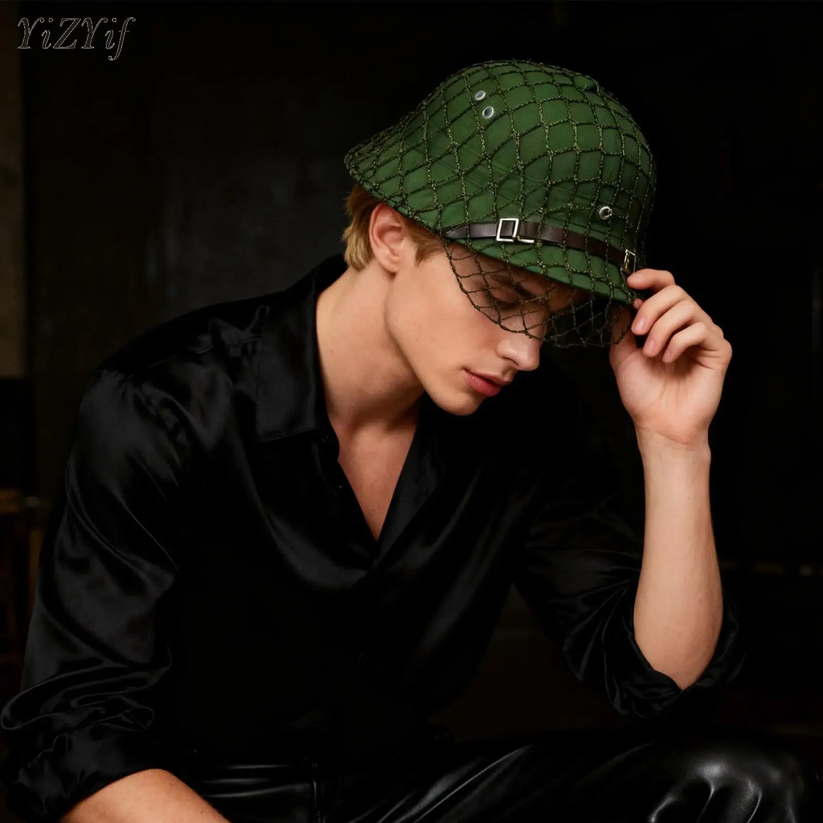 

Fashion Streetwear Hat for Halloween Cosplay Vietnam Military Hats Army Combat Pith Hat Outdoor Tactical Hat Mens CS Rainy Hat