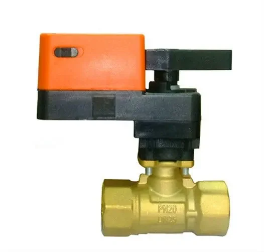 Winvall AC/DC24V 2 Way Manual Handle Modulating Valves Electric Actuator Proportional Flow Control Motorized Brass Ball Valve