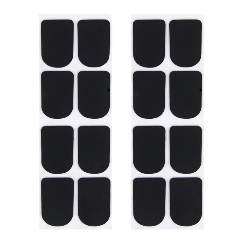 16Pcs Clarinet/Soprano Saxophone Sax Mouthpiece Patches Pads Cushions Black---0.8Mm