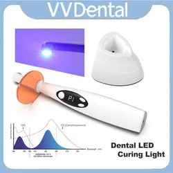 VVDental Photopolymerizer Lamp LED Curing Light Wireless 3 Second Resin Cure 2 Modes 1800-2200mw/cm²  Equipment For Dentistry