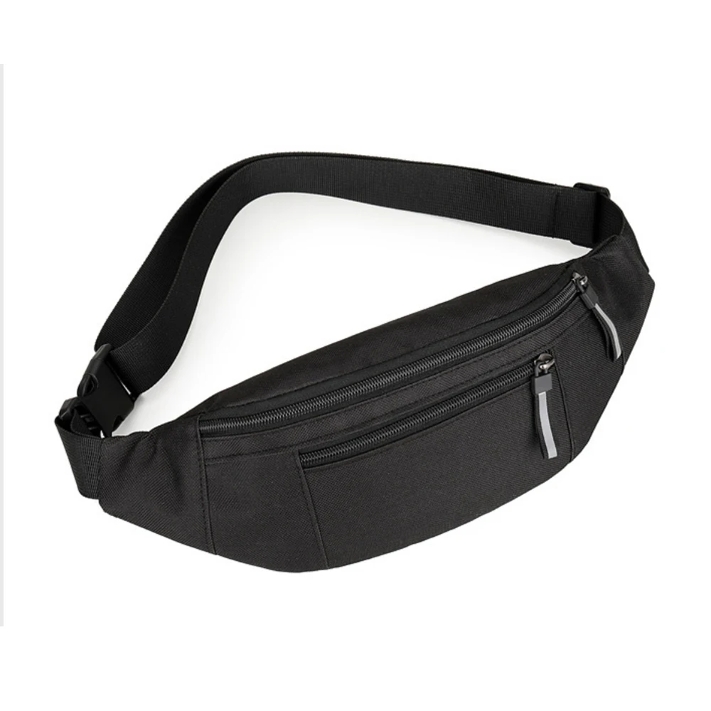 

Phone Wallet Waist Pack Comfortable Double-Layer Waist Bag Waist Pack Nylon Crossbody Bag For Biking Concerts Shopping