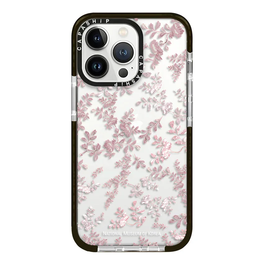 Small Reddish Pink Flowers Case For iPhone 16 15 14 13 12 11 Pro X XS XR Max 7 8 Plus SE Soft TPU Shockproof Back Cover