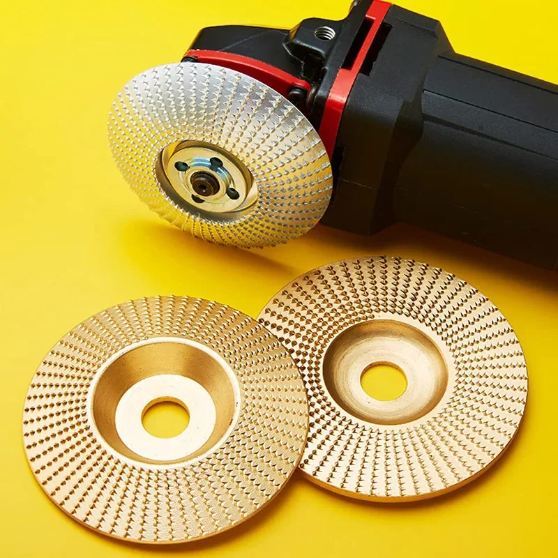 4types of Tungsten Carbide Grinding Wheel 5/8 Inch Aperture Angle Grinder Wood Carving Disc Grinder Forming Disc for Woodworking