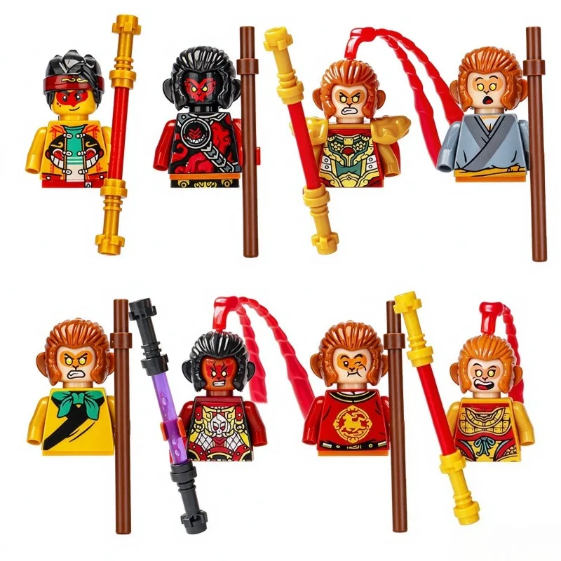 Building blocks, figures, humanoid dolls, toys, mini figures, humanoid dolls, children's toys, birthday gifts cartoon characters view 2