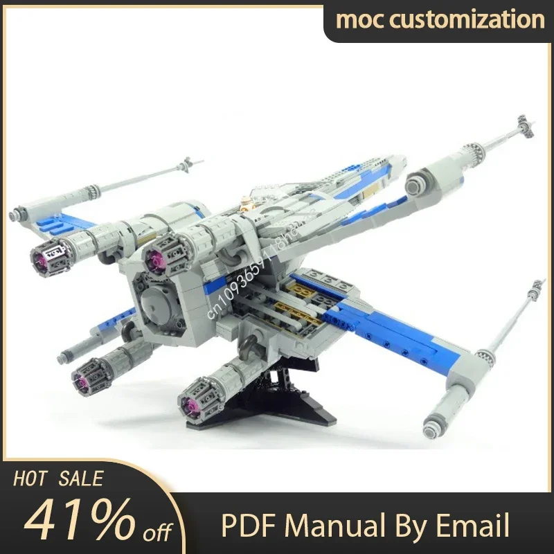 

1950pcs Moc Star Battle UCS Resistance T-70 X Wing Starfighter Model Building Blocks Bricks Diy Creative Assembly Toy Kid Gift