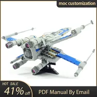 1950pcs Moc Star Battle UCS Resistance T-70 X Wing Starfighter Model Building Blocks Bricks Diy Creative Assembly Toy Kid Gift